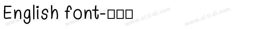 English font字体转换